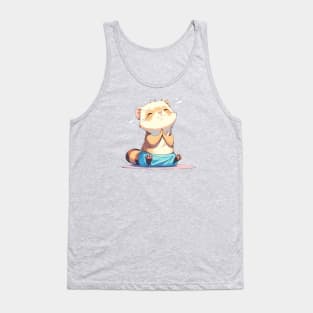 Ferret grateful for a yoga session Tank Top